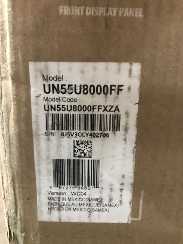 Photo 1 of Samsung 55-Inch Class Crystal UHD U8000F 4K Smart TV (2025 Model) Endless Free Content, Crystal Processor 4K, MetalStream Design, Knox Security, Alexa Built-in