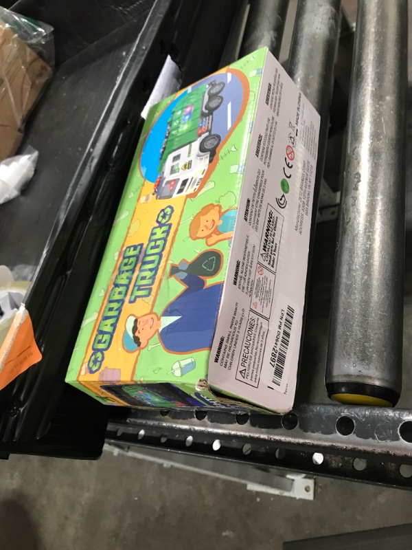 Photo 1 of Zetz Brands Toy Garbage Truck with 4D Lights & Sounds for Boys, Toddlers, Kids 3+ - Trash Trucks Vehicle, Push Toy Car, Bump & Go w/Recycle and Sanitation Sticker – Ideal Birthday