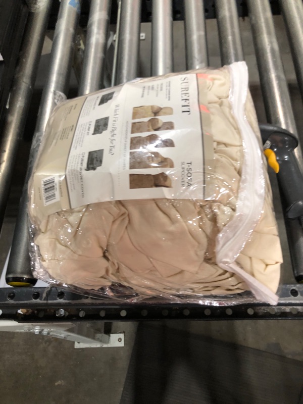 Photo 1 of SureFit Duck Slipcover Parent Variation (Sofa T-Cushion, Natural)