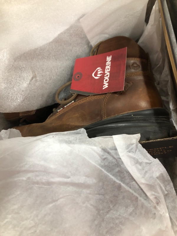 Photo 1 of Wolverine Men's DuraShocks SR Icon Waterproof CarbonMax 6" Construction Boot, Tan, 7.5