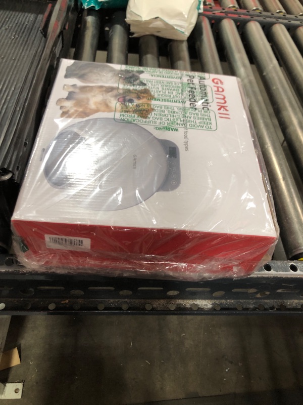 Photo 1 of Automatic Cat Feeder Wet Food, Battery Operated Auto Wet/Dry Food Feeder with 2 Ice Packs, Cordless 4 Meals Programmable Timer Pet Auto Dispenser for Cat and Small & Medium Dog-(Battery Included)