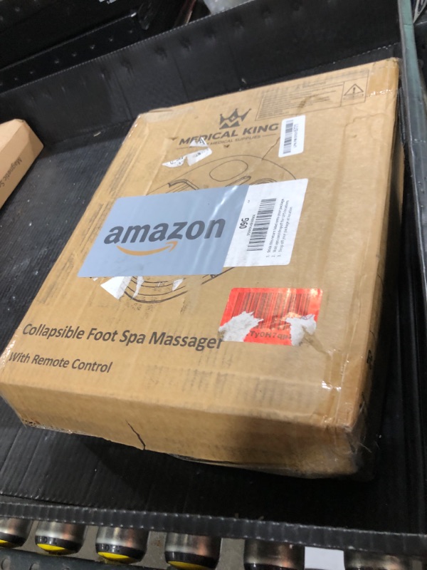 Photo 1 of Medical king Foot Spa with Heat and Massage and Jets Includes A Remote Control A Pumice Stone Collapsible Massager with Bubbles and Vibration