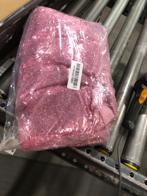 Photo 1 of ShiDianYi Sequin Backdrop Fuchsia Pink 2 Panels 4FTx10FT Backdrop for Photograph Sequin Photo Backdrop for Birthday Sparkle Wedding Backdrop Glitter Backdrop Background