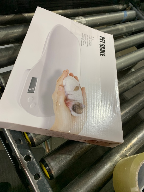 Photo 1 of Small Animals Digital Pet Scale for Dogs Cats, Portable Electronic Kitchen Food Weighing Scales Max 33 lbs, LCD Scale with Tray, for Food, Puppy, Kitten, Lizard, Hamster, Tortoise, Helping