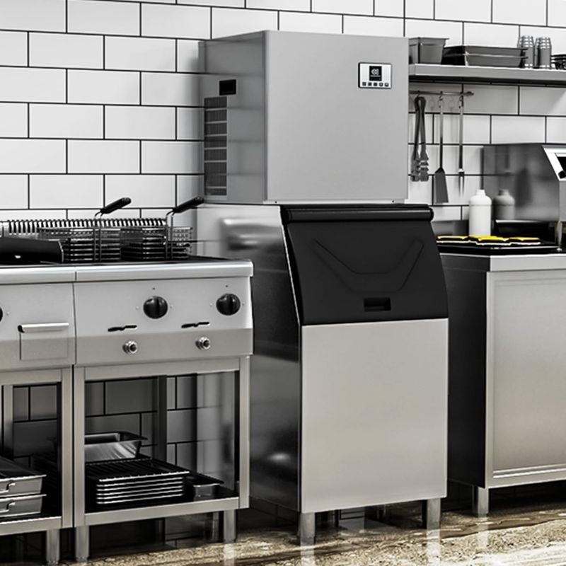 Photo 1 of YITAHOME 450lbs Commercial Ice Maker Machine, Air Cool Ice Making Machine Industrial Ice Machine
