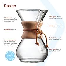 Photo 1 of Chemex Pour-Over Glass Coffeemaker - Classic Series - 6-Cup - Exclusive Packaging