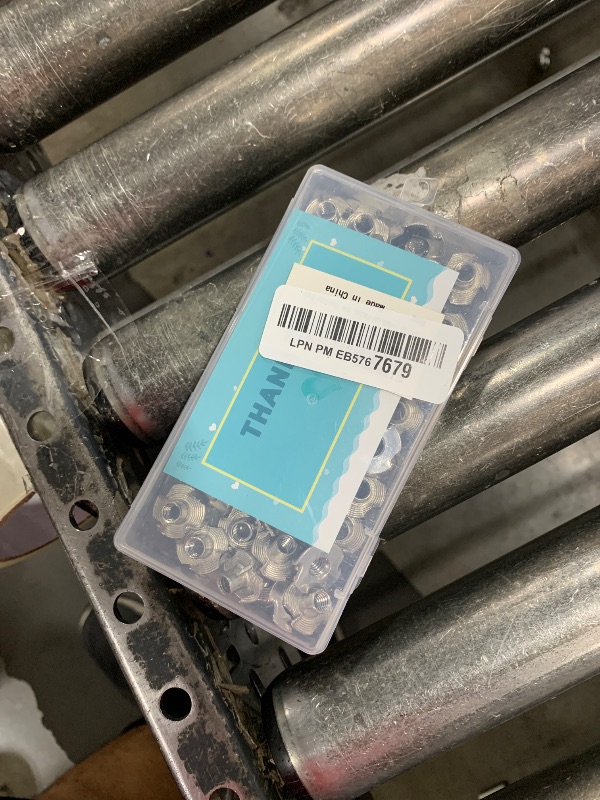 Photo 1 of 1/4"-20 T-Nuts (50 Pack), 304(18-8) Stainless Steel, 5/16" Barrel Length, 4-Pronged Tee Nut for Wood, Rock Climbing Holds, Cabinetry