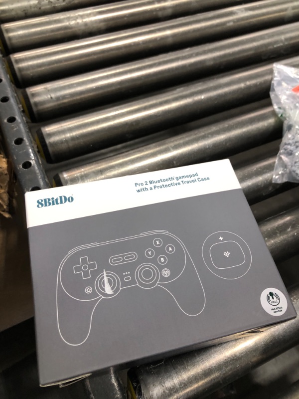 Photo 1 of 8Bitdo Pro 2 Wireless Bluetooth Controller with Travel Case, Hall Effect Joystick Update, Retro Gamepad for Switch/Switch 2, PC, Android, and Steam Deck & Apple (Black Edition)