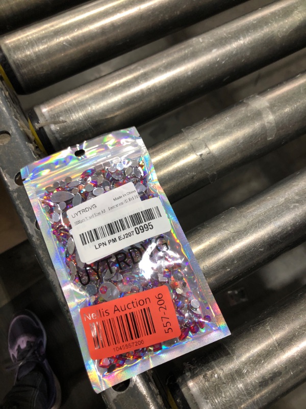 Photo 1 of 1000Pcs AB Rhinestones Gems Jewels, Acrylic Flatback Crystal Gemstone, Mix Shape Craft Stones Gems for Dress, Bag, Jeans, Clothes, Dance Costume, Shoes Crafting Accessories (11 Red AB)