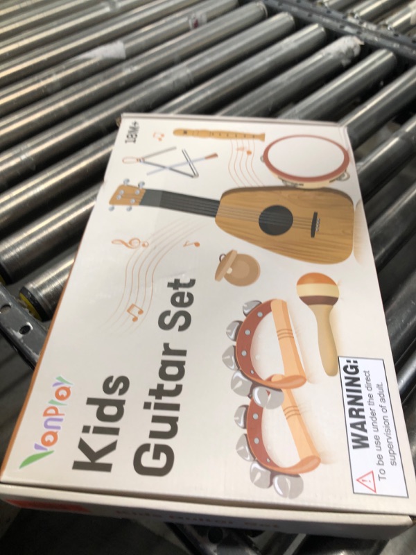 Photo 1 of Kids Guitar Set - Toys for 2 3 Year Old Boy Gifts, Montessori Musical Instruments for Toddler 2-4, Birthday Gifts for 3 4 Year Old Girls, Band Sets with Ukulele/Tambourine/Maracas for Kids Age 3 4 5 6
