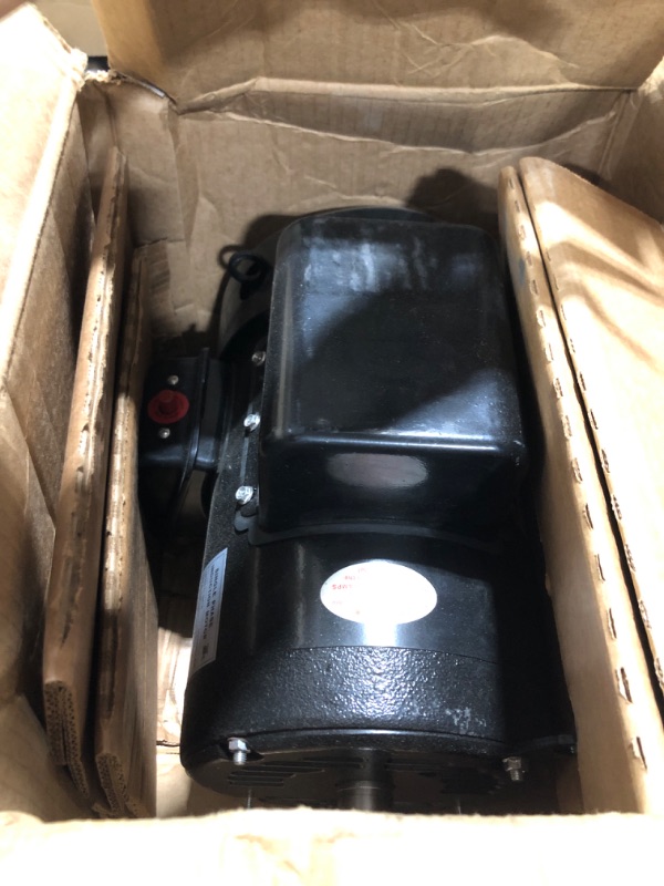 Photo 1 of Air Compressor Motor 5HP, Industry AC Motor, Electric Motor 184T Frame Farm Duty Motor, 1750 RPM TEFC 208-230V 28.5-27.0 CW/CCW