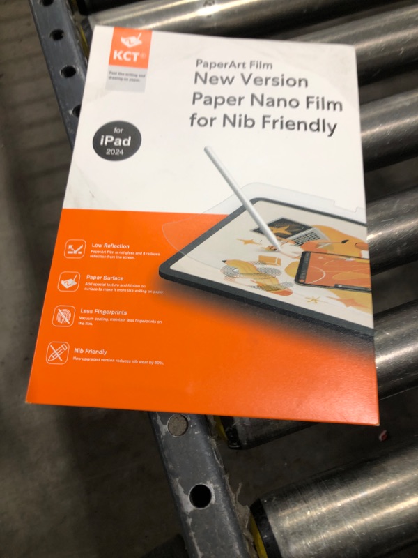 Photo 1 of KCT 2nd PaperNano Screen protector Compatible with iPad Pro 11 inch 2024 (M4), Paper Nano-Texture Film for Drawing, Nib Friendly, Anti-Glare-2 Pack