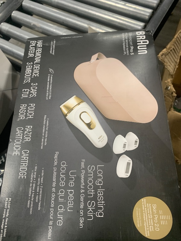 Photo 1 of Braun IPL Silk·Expert, at Home Laser Hair Removal, Pro 5 PL5347 Latest Generation IPL, Holiday Gifts for Women and Men, Hair Removal System with Wide Head and Two Precision Heads