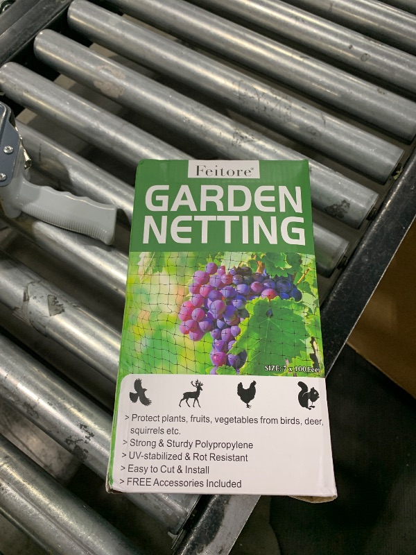 Photo 1 of Garden Netting, 7 x 100 FT Bird Netting for Garden Protection, Green Deer Netting for Plants Fruit Trees Vegetables from Birds, Squirrels, Other Animals