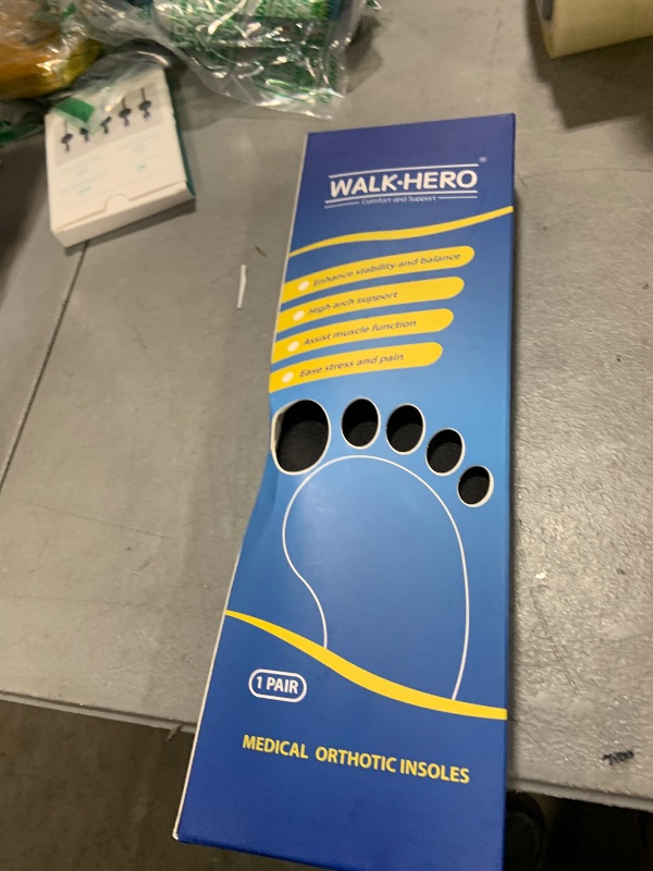 Photo 1 of Plantar Fasciitis Insoles for Men Women - Orthotics Inserts, Shoe Insoles Arch Support Flat Feet Inserts Work Boot Insoles for Standing All Day (Mens 10-10 1/2 | Womens 12-12 1/2)