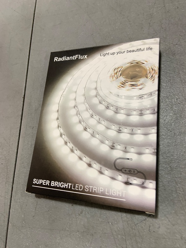 Photo 1 of White Led Strip Lights for Bedroom Small Dimmable LED Lights Strip 16.4ft Super Bright Flexible LED Tape Lights Rope Light for for Room Home Decor Luces Leds for Living Room Kitchen Vanity Mirror