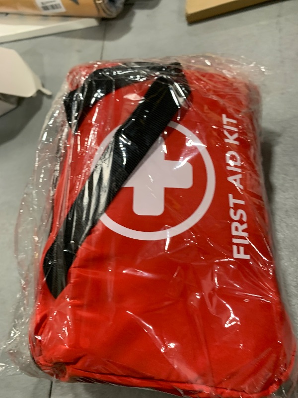 Photo 1 of 330 Piece First Aid Kit, Premium Waterproof Compact Trauma Medical Kits for Any Emergencies, Ideal for Home, Office, Car, Travel, Outdoor, Camping, Hiking, Boating (Red)