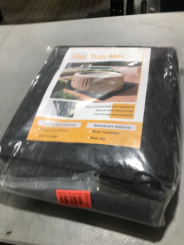 Photo 1 of TIXANF 80 * 80 Inch Hot Tub Mat, Inflatable Hot Tub Pad Outdoor Indoor, Water-Absorbent Anti-Slip Portable Spa Pool Accessories for Protect The Hot Tub Pool from Wear, SPAMAT 80X80