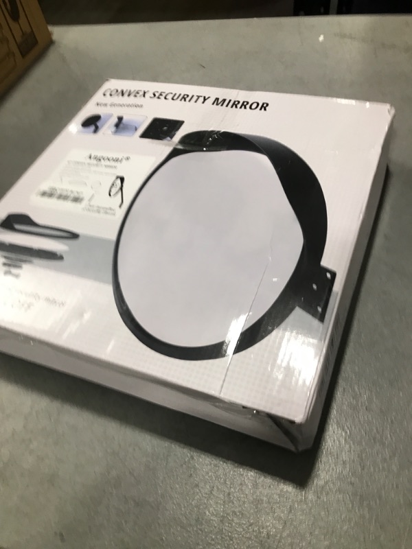 Photo 1 of Acrylic Convex Traffic Mirror, 12 inch Adjustable Wide Angle View Curved Security Mirror for Driveway, Park, Garage, Corners and Blindspot(Support Indoor and Outdoor)