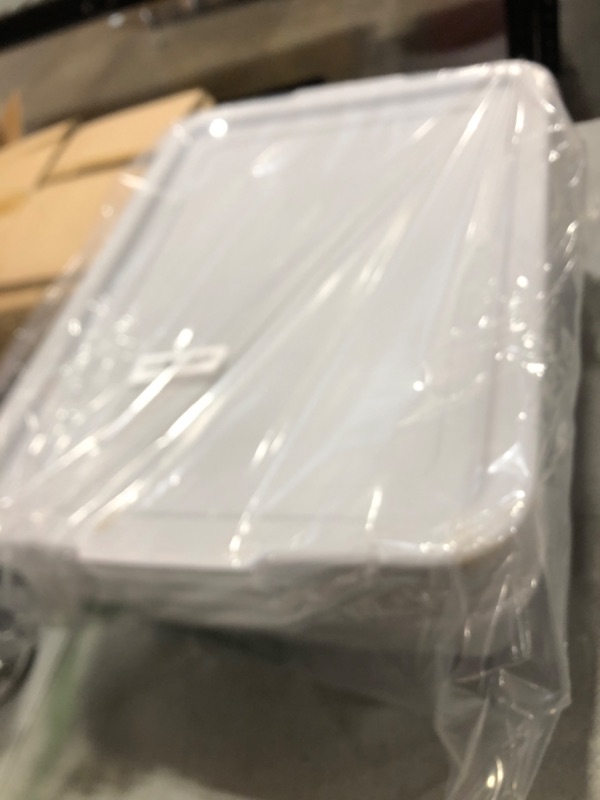 Photo 1 of Saedy 3 Pack 13 L Food Service Bus Tub with Lid, Restaurant Dish Tub Food Grade, Grey