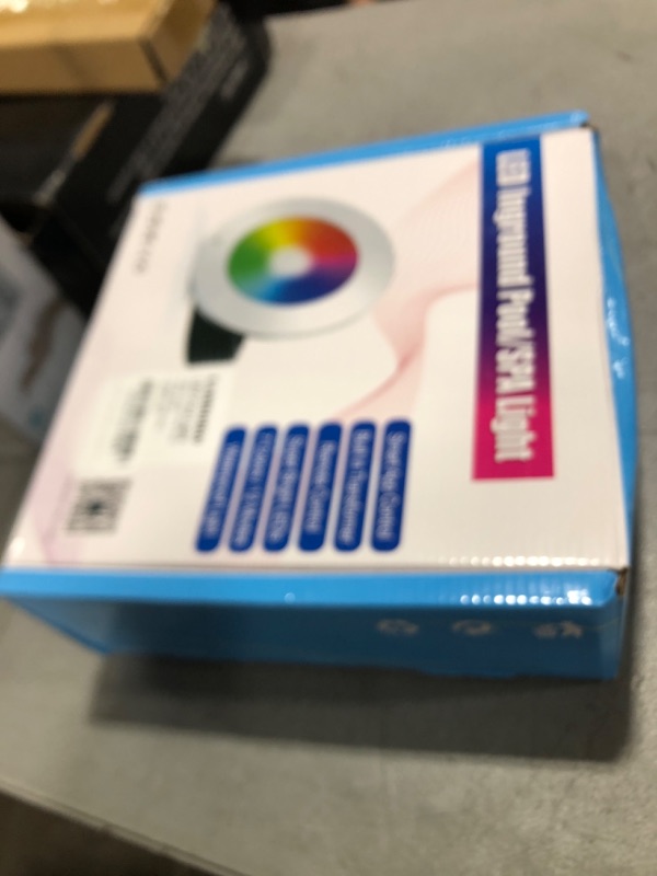 Photo 1 of 10 Inch LED Pool Lights for Inground Pool, 60W ColorColor Changing Underwater Light with APP/Remote/Controller, Fits 10" Large Wet Niches, 50FT Cord