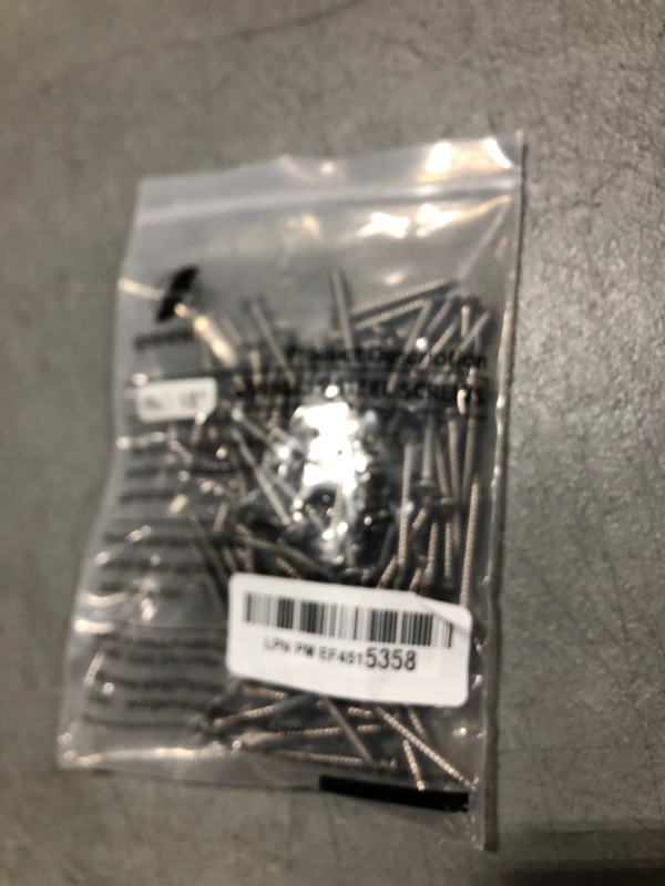 Photo 1 of 100 PCS #8X1-1/2(1.5 inch) Stainless Steel Phillips Flat Head Wood Screws,Stainless Steel 18-8 A2(304) Screw,Home Screw Kit by QISHENG