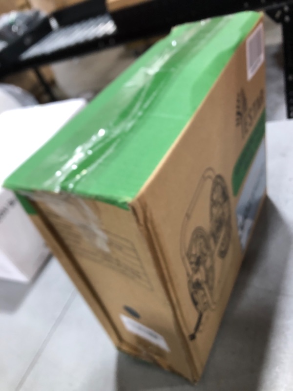 Photo 1 of YESTAR Water Hose Reel Cart, Holds 65-130 Ft of 5/8 Inch Hose, Wall Mounted Garden Hose Cart, Portable Hose Reel for Convenient Storage and Watering
