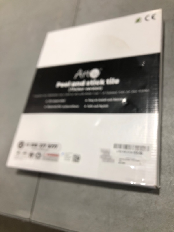 Photo 1 of Art3d Peel and Stick Backsplash, 10-Pack Thickened Stick on Subway Tiles, Faux Ceramic Tiles for Kitchen, Bathroom, White with Black Grout