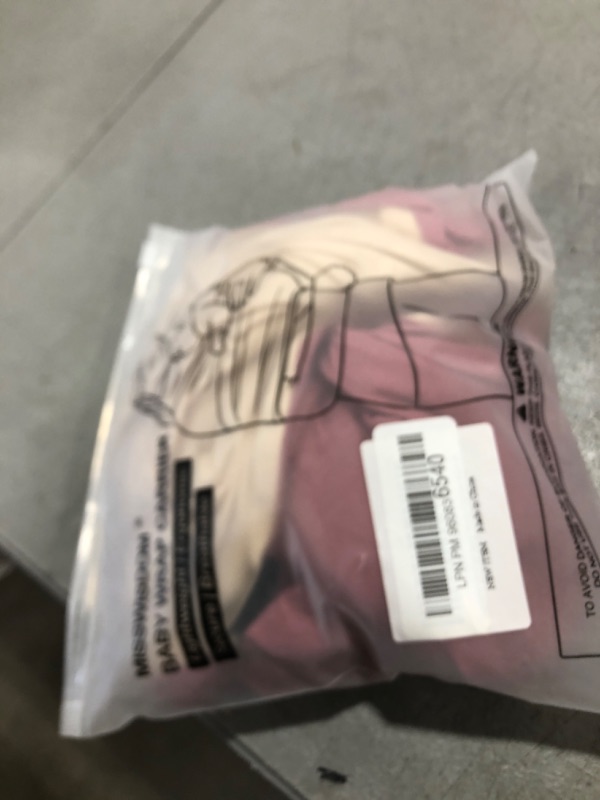 Photo 1 of MISSWISDOM Baby Wraps Carrier, Baby Carrier Wrap Baby Wearing Wrap Newborn Wrap Carrier, Baby Sling, Baby Carrier Sling for Newborn and Infant, Cream+Pink