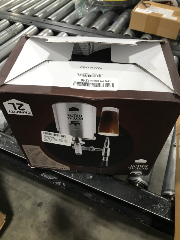Photo 1 of The Original Royal Brew Nitro Cold Brew Coffee Maker - Gift for Coffee Lovers - 64 oz Home Keg, Nitrogen Gas System Coffee Dispenser Kit