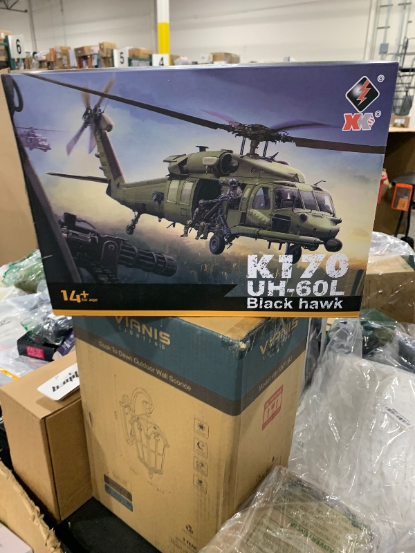 Photo 1 of Ssccgym K170 UH60L Remote Controlled Helicopter Aircraft Plane 2.4Ghz 4CH RC Helicopter Heli Aileronless 6-Axis Gyroscope Altitude Hovering 3-Batteries for Adults Beginners