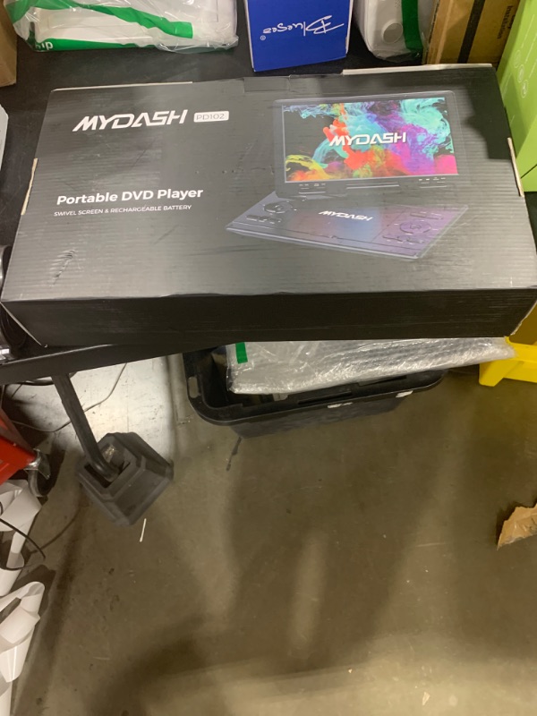 Photo 1 of MYDASH?12.5''?Portable? DVD? Player? with? Swivel ?Screen?–?Rechargeable? Car? DVD? Player,? Portable &?Travel,? Region?Free ?Personal ?DVD ?Player? Portable,? USB/SD ?Support