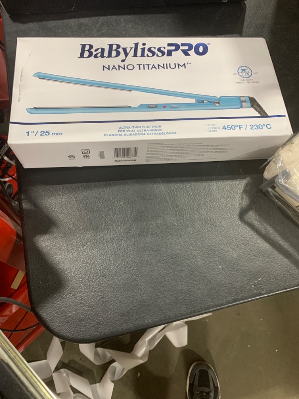 Photo 1 of BaBylissPRO Flat Iron Hair Straightener, 1 Inch Nano Titanium, Hair Styling Tools & Appliances, BNT4072TUC