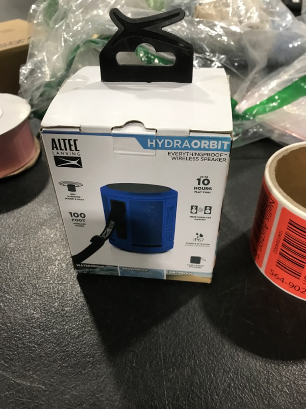 Photo 1 of Altec Lansing HydraOrbit - Waterproof Bluetooth Speaker, Lightweight & Portable Speaker for Travel & Outdoor Use, Royal Blue
