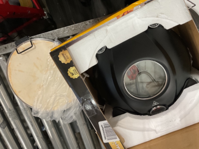 Photo 1 of ***PARTS ONLY*** ***NON REFUNDABLE*** Upgrade Davivy 12" Indoor Electric Pizza Oven with Timer, Pizza Stone & Grill Pan, Countertop Pizza Oven up to 800?F, Portable Small Pizza Oven Cooker, Household Electric Indoor Pizza Cooker - Black
