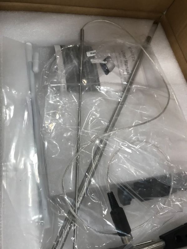 Photo 1 of FOUR E'S SCIENTIFIC 510?/950°F 7 Inch Magnetic Stirrer Hot Plate with Timer Function, 50-1500RPM, Max 20L Stirring Capacity, with Stand, Stir Bar Retriever, Temp Probe Sensor, 4pcs Stir Bars, 110V