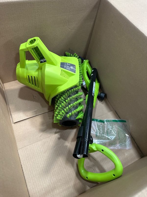Photo 1 of ***SEE NOTES*** 
RGS Living GreenSweep Reviver - Artificial Grass/Turf Power Sweeper Brush for Cleaning Artificial Lawns - Mains Power, Edge to Edge, Lightweight & Compact