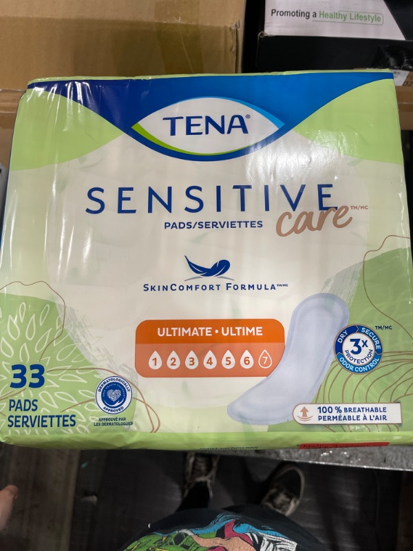 Photo 1 of TENA Intimates Ultimate Pads, Heavy 16 Inch Bladder Control Pads, 54305 - Pack of 33