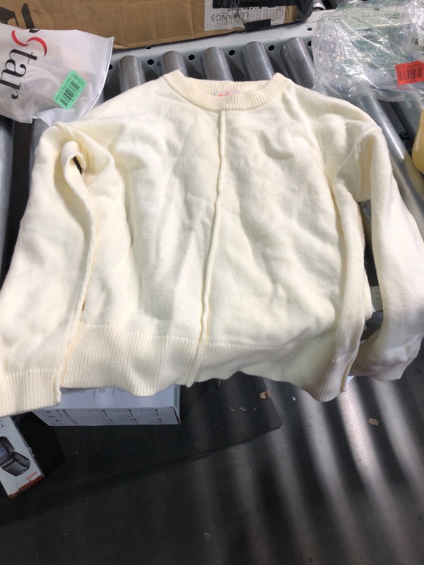 Photo 1 of ***(STOCK PHOTO FOR REFERENCE ONLY)***
Saodimallsu Womens Turtleneck Oversized Sweaters Batwing Long Sleeve Pullover Loose Chunky Knit Jumper Beige-White SMALL