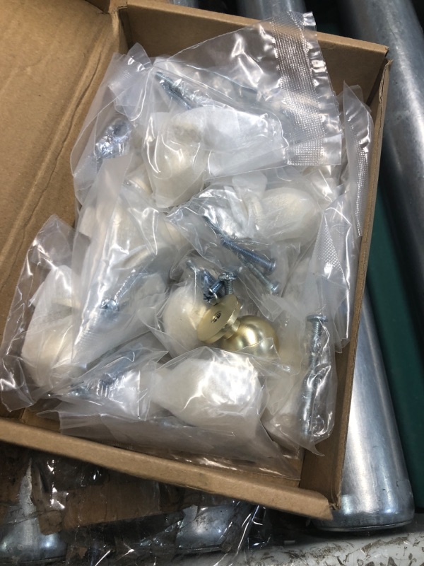 Photo 1 of 9BUILD 20 Pack 1.2 Inch Brushed Brass Cabinet Knobs Kitchen Cabinet Knobs Gold Drawer Knobs Round Dresser Knobs Kitchen Knobs for Cabinets Gold Knobs for Cabinets and Drawers