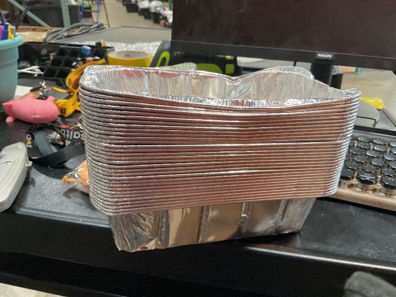 Photo 1 of Waytiffer Loaf Pans [50 Pack] 2Lb Heavy Duty Disposable Aluminum Foil Premium Bread Tins Standard Size - 8.5" X 4.5" X 2.5" Perfect for Homemade Cakes & Breads