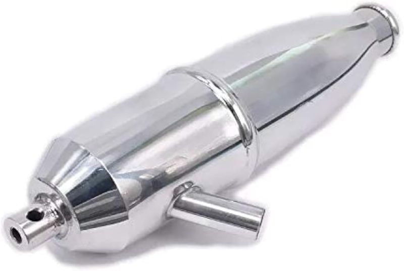 Photo 1 of (used) Aluminum Exhaust Pipe 102009 (02124) for 1/10 Nitro RC Model car HPI HSP Losi Axial Kyosho