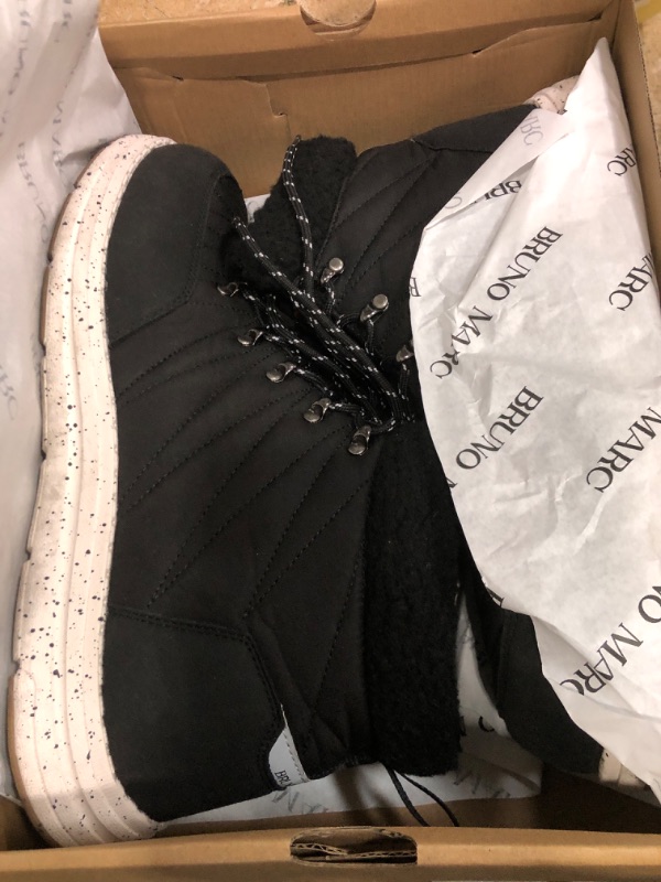Photo 1 of **SOLES ARE DIRTY, LIGHTLY USED** Bruno Marc Men's Winter Boots Outdoor Cold-Weather Warm Lightweight Walking Boots,Black,Size 13