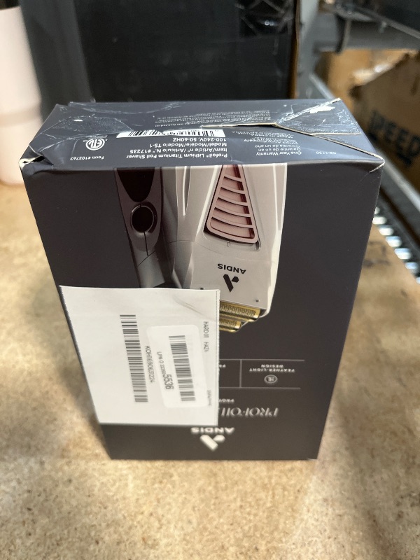 Photo 1 of Andis TS-1 17235 Pro Foil Lithium Titanium Foil Shaver, Cord/Cordless, Smooth Shaving Cordless Shaver with Charger, Gray
