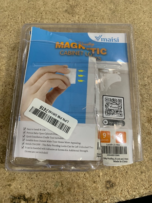 Photo 1 of (Incomplete)Vmaisi Baby Proofing Magnetic Cabinet Locks (9 Locks and 2 Keys)