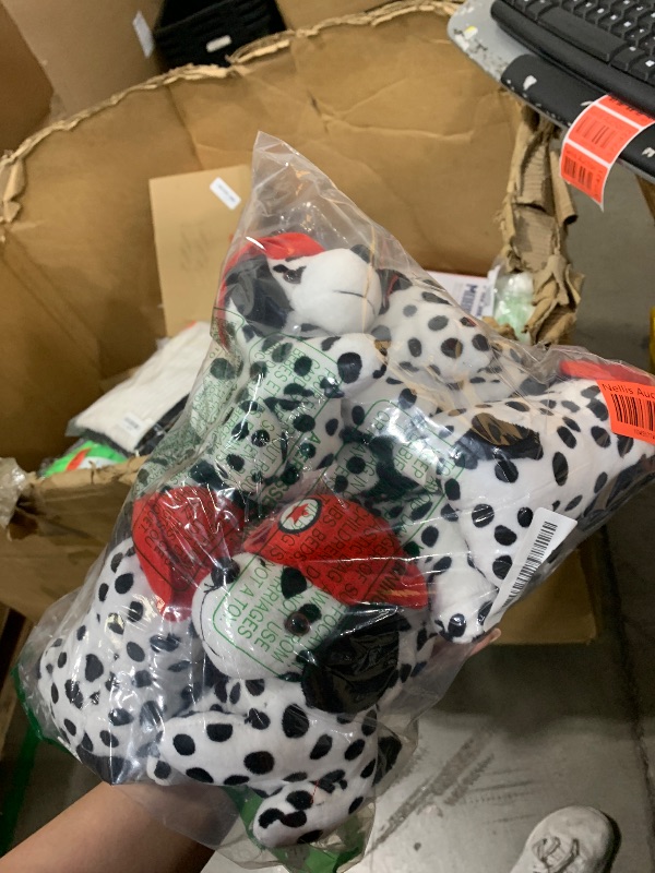 Photo 1 of 4E's Novelty 12 Pack Dalmatians Stuffed Animals - Soft Stuffed Dalmatian Dog Plush, 6” Small Dalmatian Puppy Plush with Fire Hat, Dalmatian Dog Toy for Kids, Birthday Party Favors