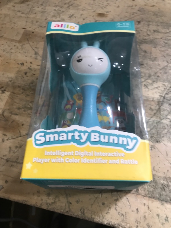 Photo 1 of alilo Smarty Bunny Baby Rattle Musical Light Up Toys, Infants Newborns Baby Toys 0-3-6-12-18-24 Months,1 Year Old Boy Girl Easter Gifts, 4 Music Modes and Color Recognition Function with 9 Color Card