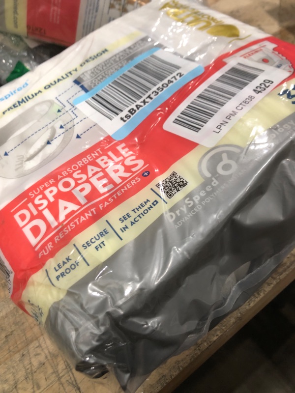 Photo 1 of Paw Inspired 32ct Disposable Dog Diapers | Female Dog Diapers Ultra Protection | Diapers for Dogs in Heat, Excitable Urination, or Incontinence (Small)