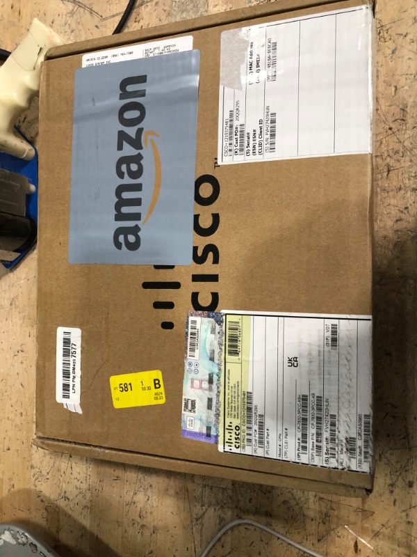 Photo 1 of (Parts Only) CISCO IP Conference Phone 7832 with Multiplatform Firmware, 360-Degree Microphone Coverage, 3.4-inch Monochrome LCD, Class 2 PoE, Supports 1 Line, 1-Year Limited Hardware Warranty (CP-7832-3PCC-K9=)