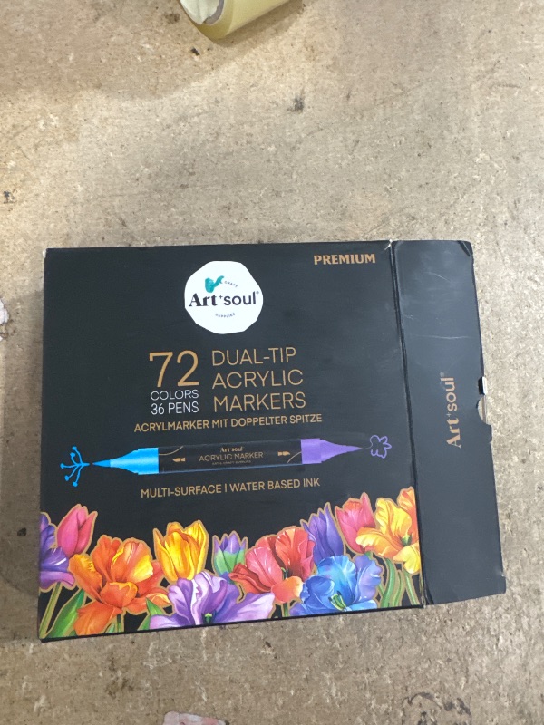 Photo 1 of 72 PK DUAL-TIP ACRYLIC MARKERS 